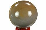 Polished Polychrome Jasper Sphere - Madagascar #124130-1